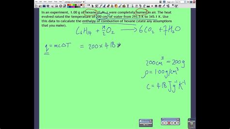 Enthalpy of combustion - YouTube