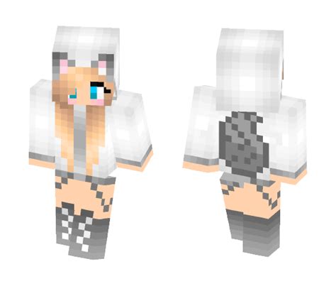 Download Blonde Wolf Girl Minecraft Skin for Free. SuperMinecraftSkins