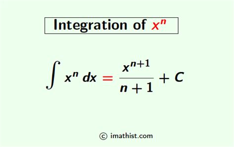 Integration of x^n: Formula, Proof | Integral of x^n - iMath