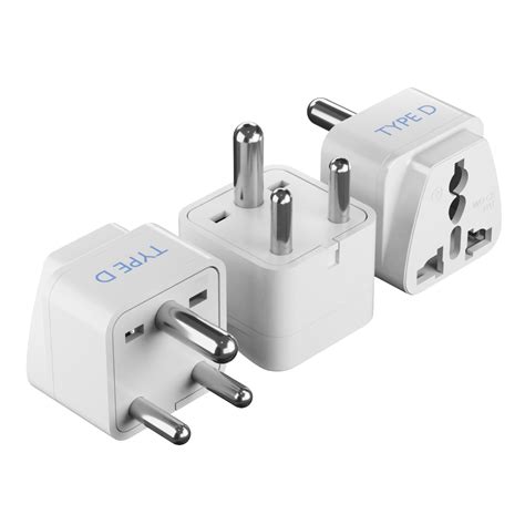 India Travel Adapter - Type D - 3 Pack (GP-10) | Travel adapter, India travel, Travel adapter plugs