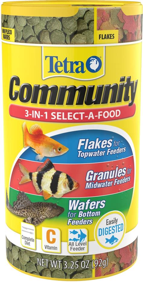 TETRA Community Select-A-Food Tropical Fish Food, 3.25-oz jar - Chewy.com