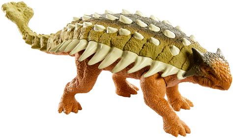 Buy Roaring Battle Action with Jurassic World Roarivores Ankylosaurus Dinosaur Action Figures ...