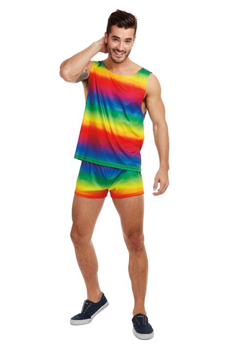 Rainbow Mens Costume | Mens costumes, Mens rainbows, Costumes