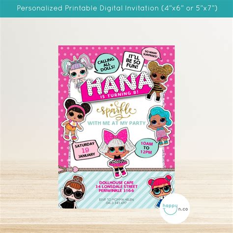 Printable LOL Surprise Invitation | Print-It-Yourself LOL Dolls Invite ...