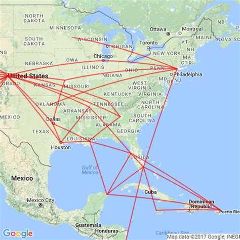 Southwest Airlines Route Map : Scribble Maps