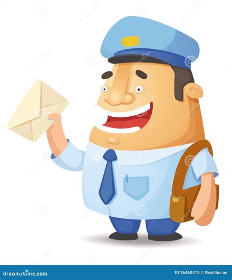 Postal Worker stock illustration. Illustration of laugh - 26460412