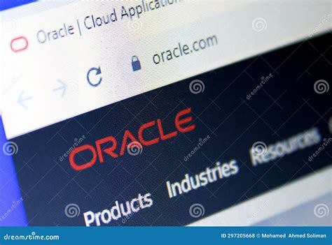 Oracle logo editorial stock photo. Image of hardware - 297205668