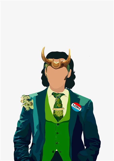 Marvel's Loki as President Variant Minimalist Art Print | Etsy