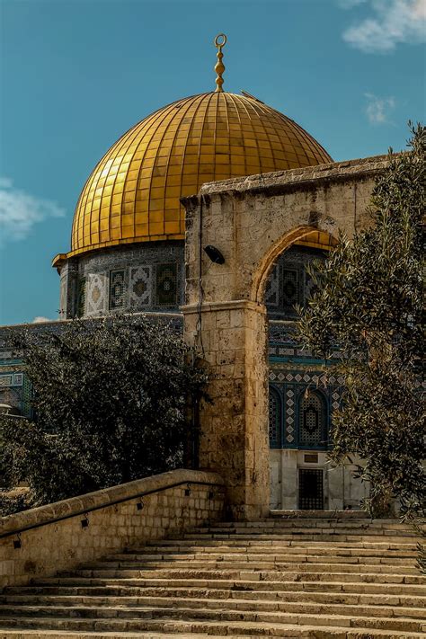 HD wallpaper: brown and gray dome building, al-aqsa, mosque, muslim ...