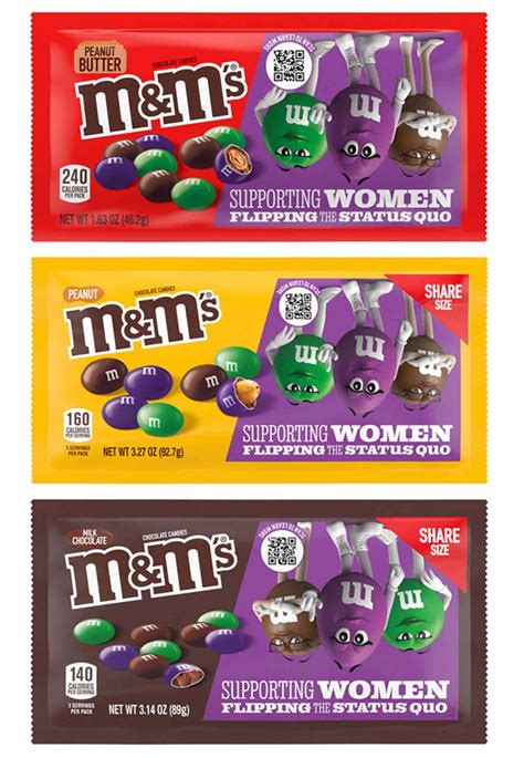 M&M's Reveals New Packaging with Only the Female M&M Characters