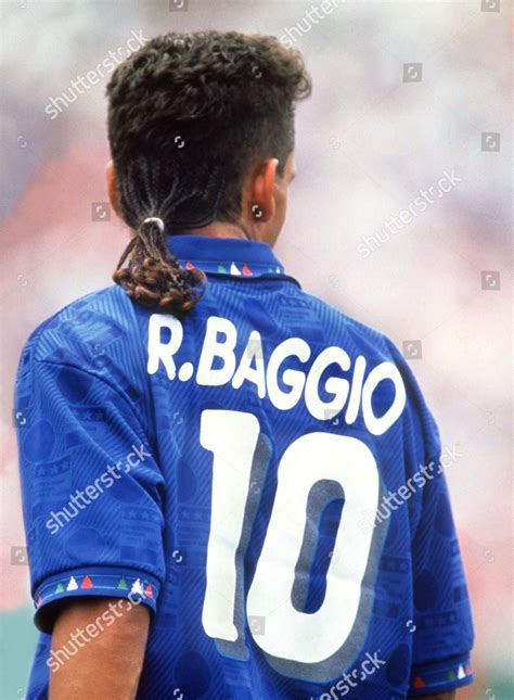 Football Hair Cuts Roberto Baggio Italy Editorial Stock Photo - Stock ...