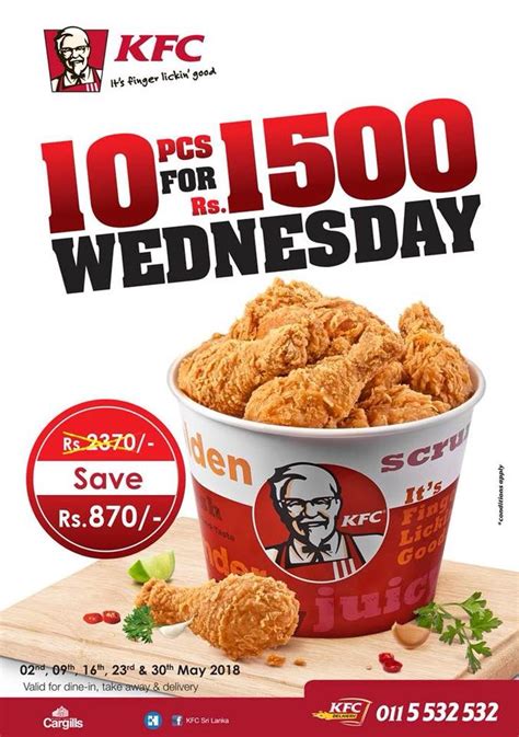 KFC Sri Lanka - Hot & Crispy Chicken Wednesdays! Get 10 PC...