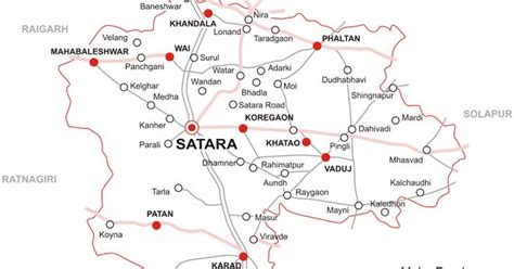 Talukas in Satara District | Satara District Map | Maharashtra Villages ...