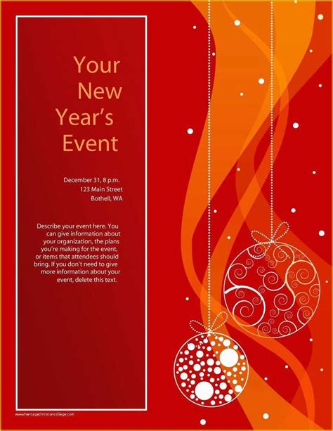 49 Free Christmas Flyer Templates Microsoft Word | Heritagechristiancollege