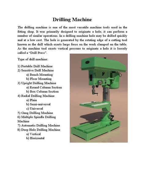 Drilling Machine | PDF