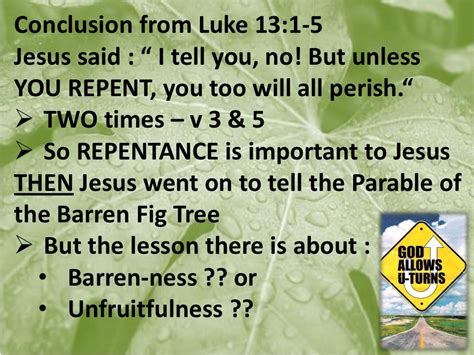 Parable of the barren fig tree Luke 13 6 9