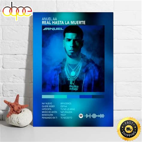 Anuel Aa Real Hasta La Muerte Tour 2023 List Album Poster – Musicdope80s.com