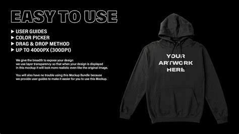 Free Hoodie Mockup (Back Only)