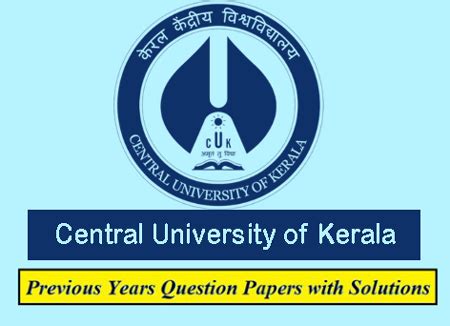 Central University of Kerala Previous Question Papers | Download Solved ...