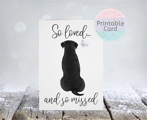 Dog Sympathy Card Printable, Pet Condolence Card, Pet Sympathy, Pet Death,loss of Dog,dog ...