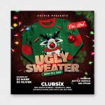 Ugly Sweater Flyer Template PSD - ksioks