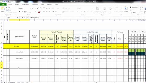 7 Excel Spreadsheet Gantt Chart Template - Excel Templates