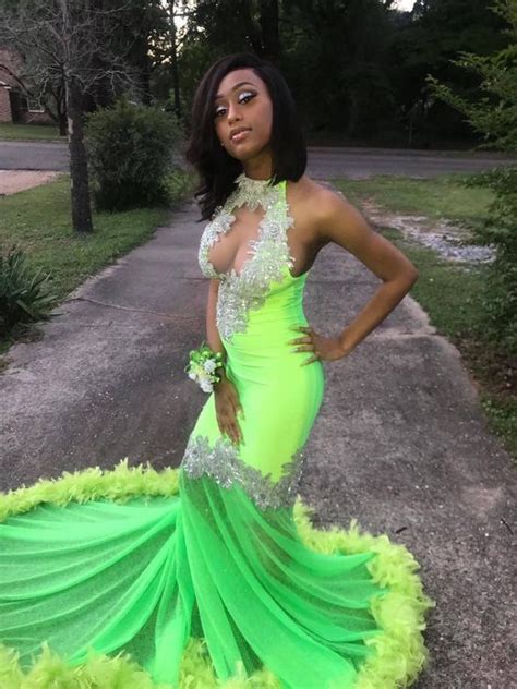 Green Mermaid Prom Dresses VP1859 in 2020 | Black girl prom dresses ...