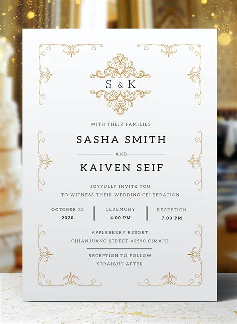 Royal Wedding Invitation Template | Invitation Templates