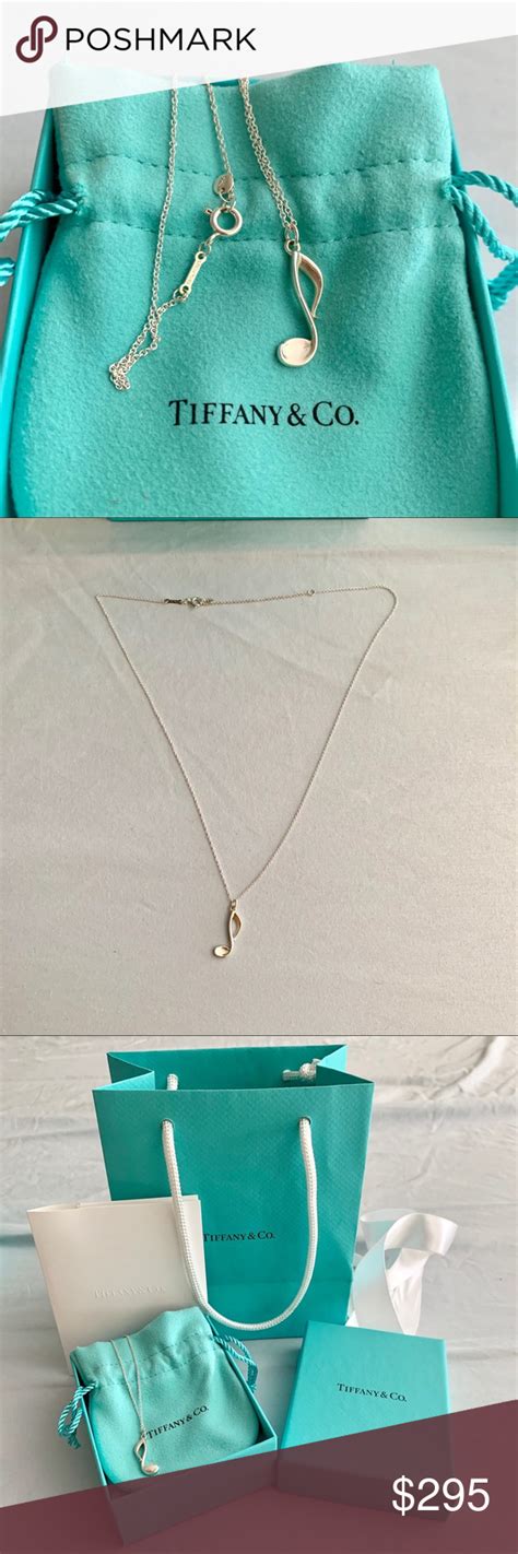 Tiffany Music Note Silver Necklace 🎶 | Silver necklace, Necklace, Music notes