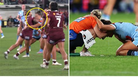 Distressing scenes as injured NSW co-captain Isabelle Kelly gasps for ...