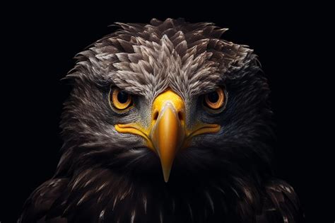 Premium AI Image | A Majestic american bald eagle closeup