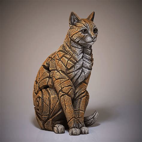 Ginger Cat Sculpture | Edge Sculptures - White Lemon