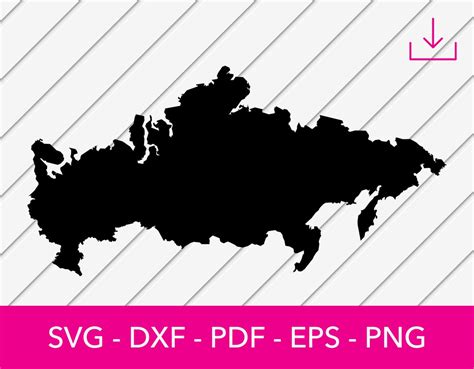 Russia Svg, Map of Russia Svg, Russian Map Svg Sticker, Vector, Decal, Logo, Clipart, Silhouette ...