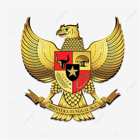 Pancasila Garuda Emas Dengan Efek Biji, Pancasila, Garuda, Hari ...