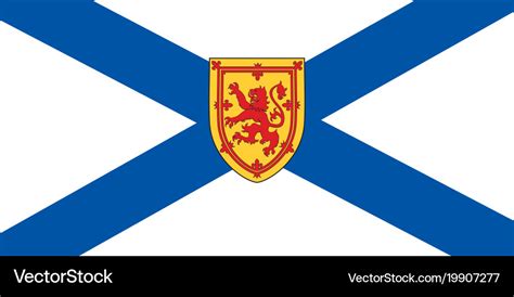 Nova scotia flag Royalty Free Vector Image - VectorStock