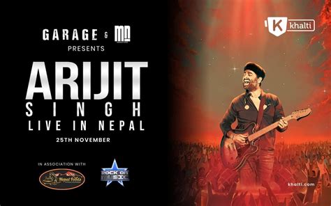 Arijit Singh concert in Nepal | Buy Tickets from Khalti - Khalti