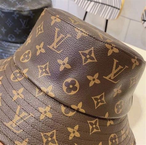 Louis Vuitton monogram bucket hat leather, Luxury, Bags & Wallets on ...