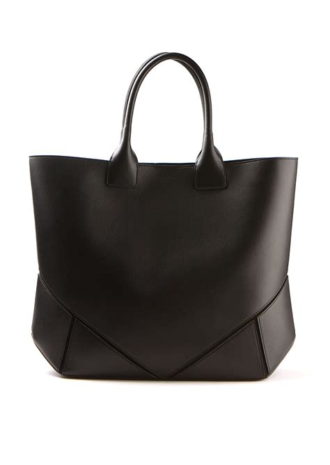 Givenchy Black Leather Tote Bag in Black | Lyst