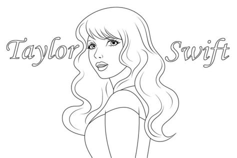 Taylor Swift Retrato para colorir, imprimir e desenhar - Colorir.Me