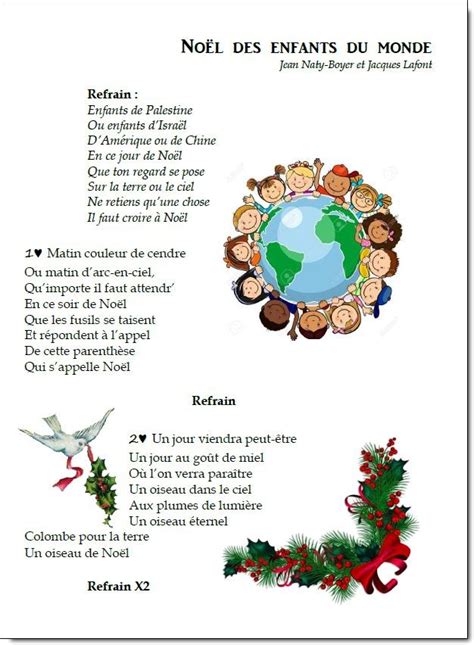 chant de noel cp