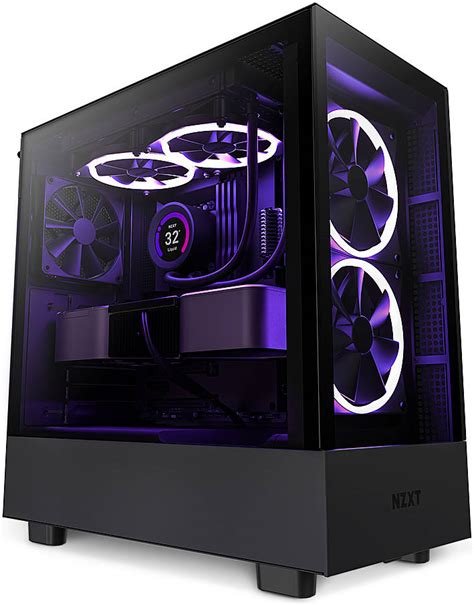 NZXT H5 Elite ATX Mid Tower Case, Up to 240mm Radiator, 6x 120mm Fan Support, Tempered Glass ...