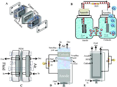 Schematic design of microbial fuel cell configuration. Schematic design ...