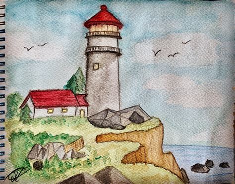 Lighthouse Drawing - Free photo on Pixabay - Pixabay