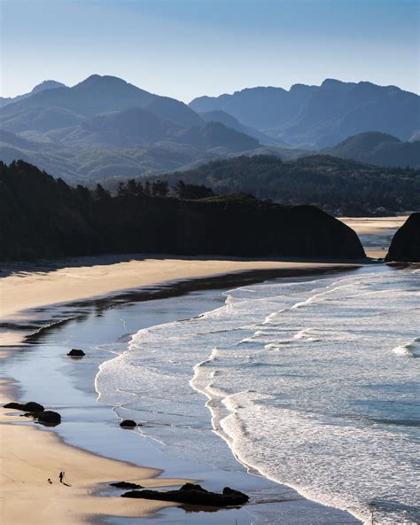 Ecola State Park beach hiker with dog, Oregon Coast State Parks | Vacation trips, State parks ...