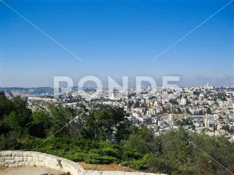 City of Jerusalem, sights of the city and Israel, religious symbols and ...