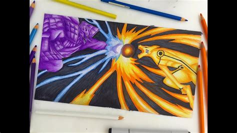 Speed Drawing - Final battle Kurama vs Susanoo (Naruto Vs Sasuke) [HD] - YouTube