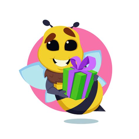 Bee Stickers - Free animals Stickers