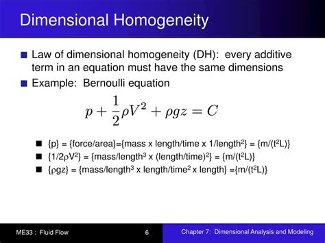 PPT - Chapter 7: Dimensional Analysis and Modeling PowerPoint Presentation - ID:173465