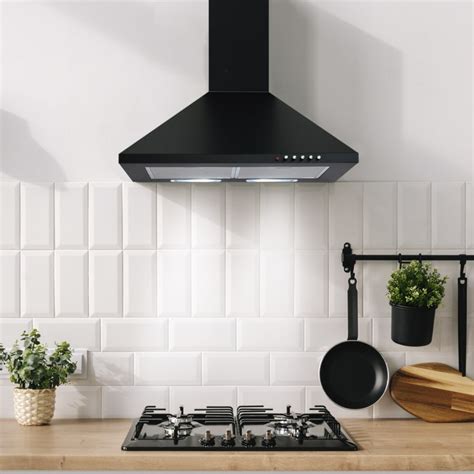 80cm Premium Traditional Cooker Hood Black