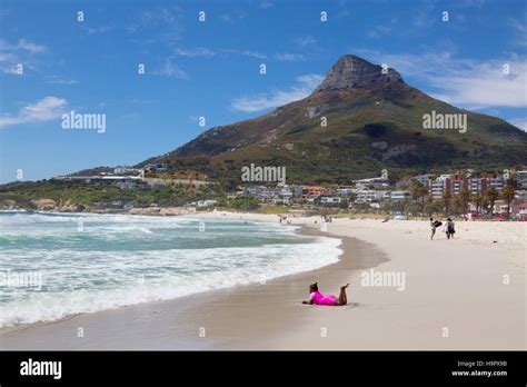 Camps Bay Beach, with the Lions Head in the background, Cape Town ...